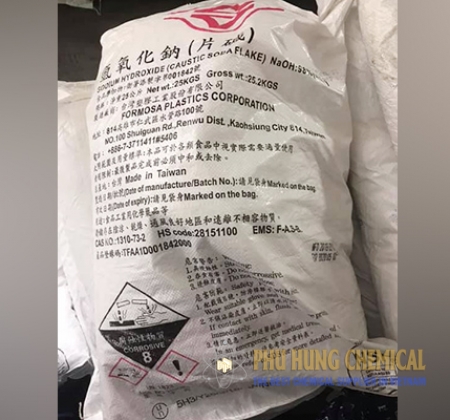 Xút Vảy NaOH 98% (Đài Loan)